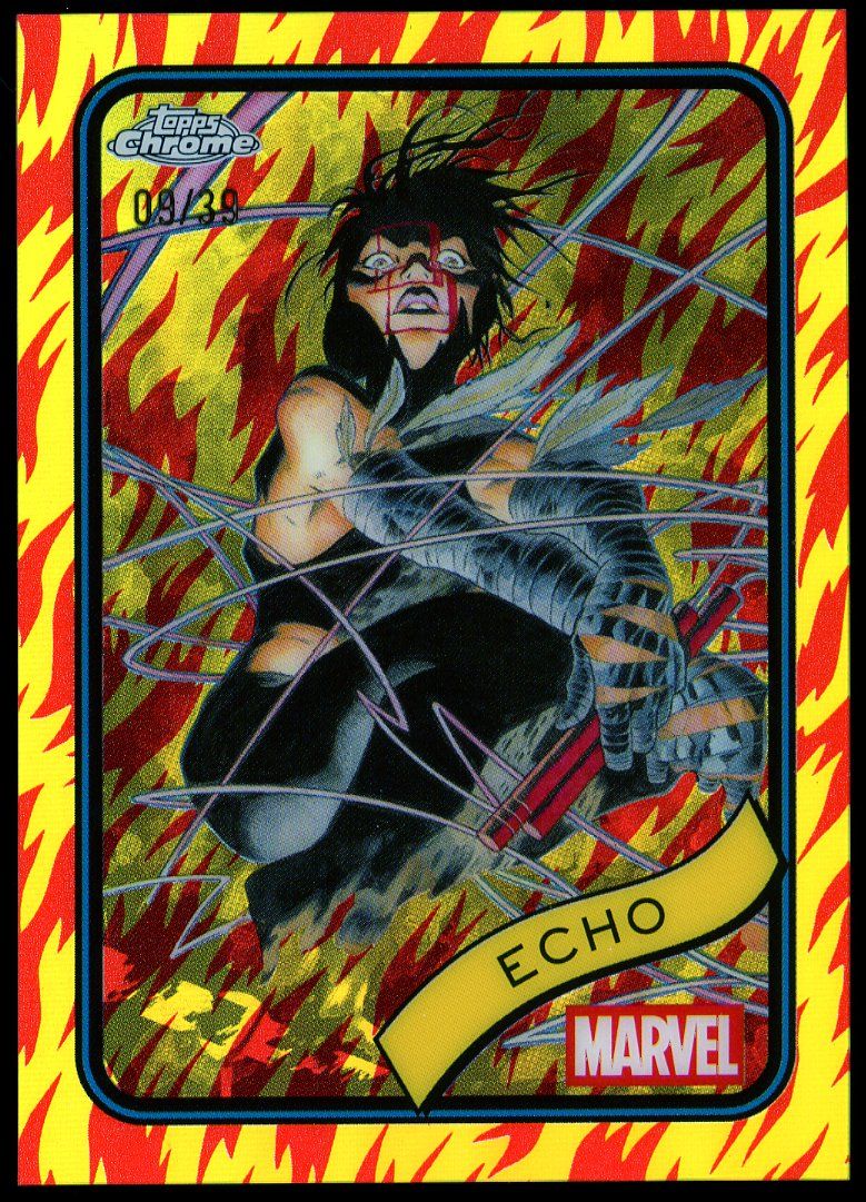 Topps Chrome Marvel 2025 - Echo 9/39 Human Torch #14