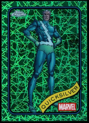 Topps Chrome Marvel 2025 - Quicksilver 90/99 Green Lazer #121