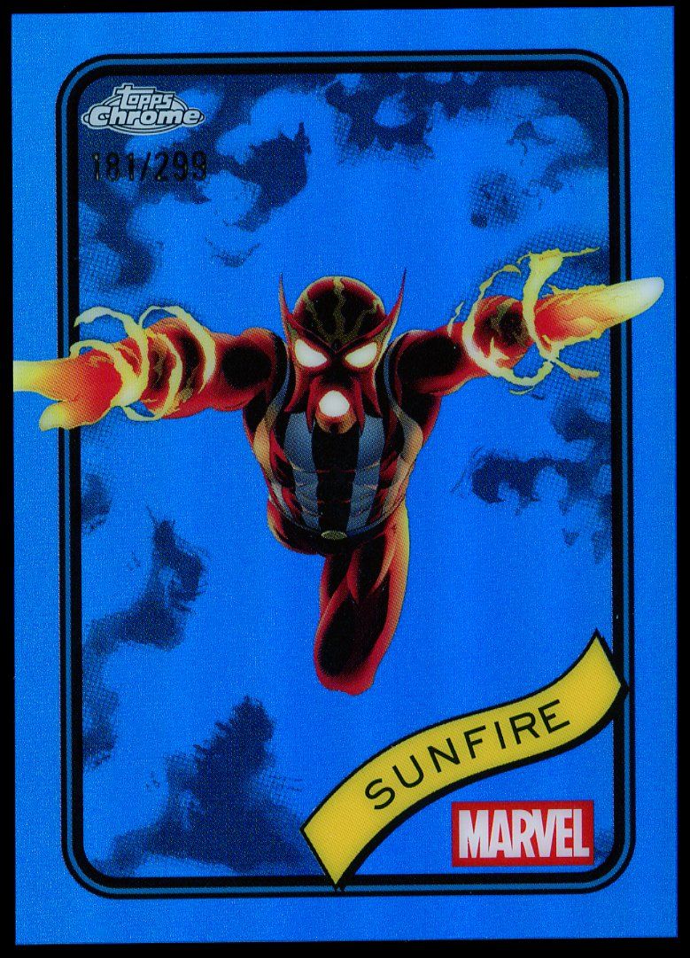 Topps Chrome Marvel 2025 - Sunfire 181/299 Blue #22