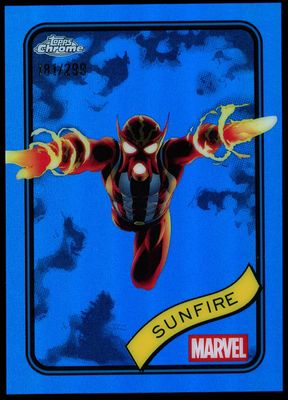 Topps Chrome Marvel 2025 - Sunfire 181/299 Blue #22