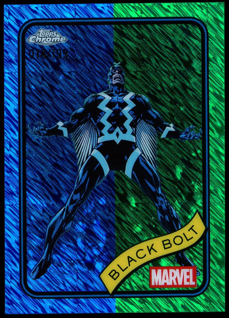 Topps Chrome Marvel 2025 - Black Bolt 14/199 Blue Green Shimmer #116