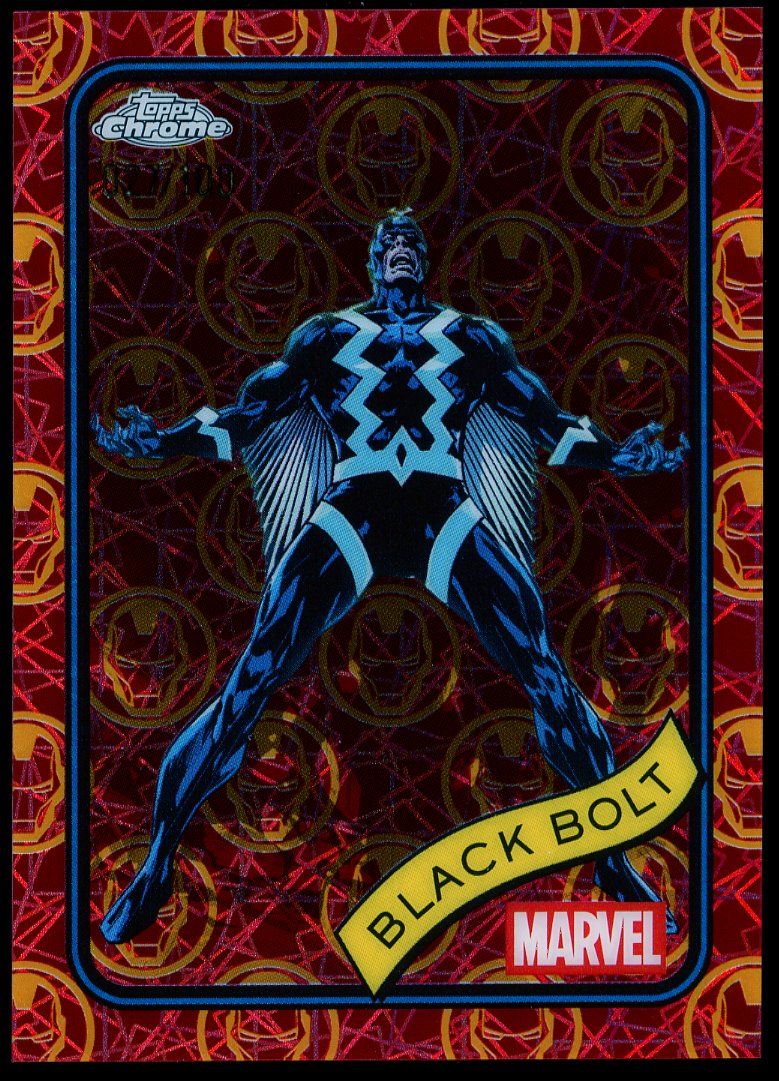 Topps Chrome Marvel 2025 - Black Bolt 27/100 Red Gold Lazer #116