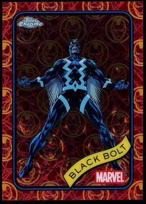 Topps Chrome Marvel 2025 - Black Bolt 27/100 Red Gold Lazer #116