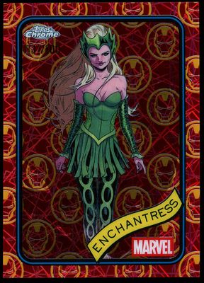 Topps Chrome Marvel 2025 - Enchantress 37/100 Red Gold Lazer #43