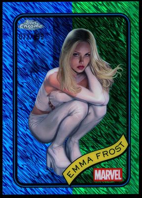 Topps Chrome Marvel 2025 - Emma Frost 72/199 Blue Green Shimmer #147