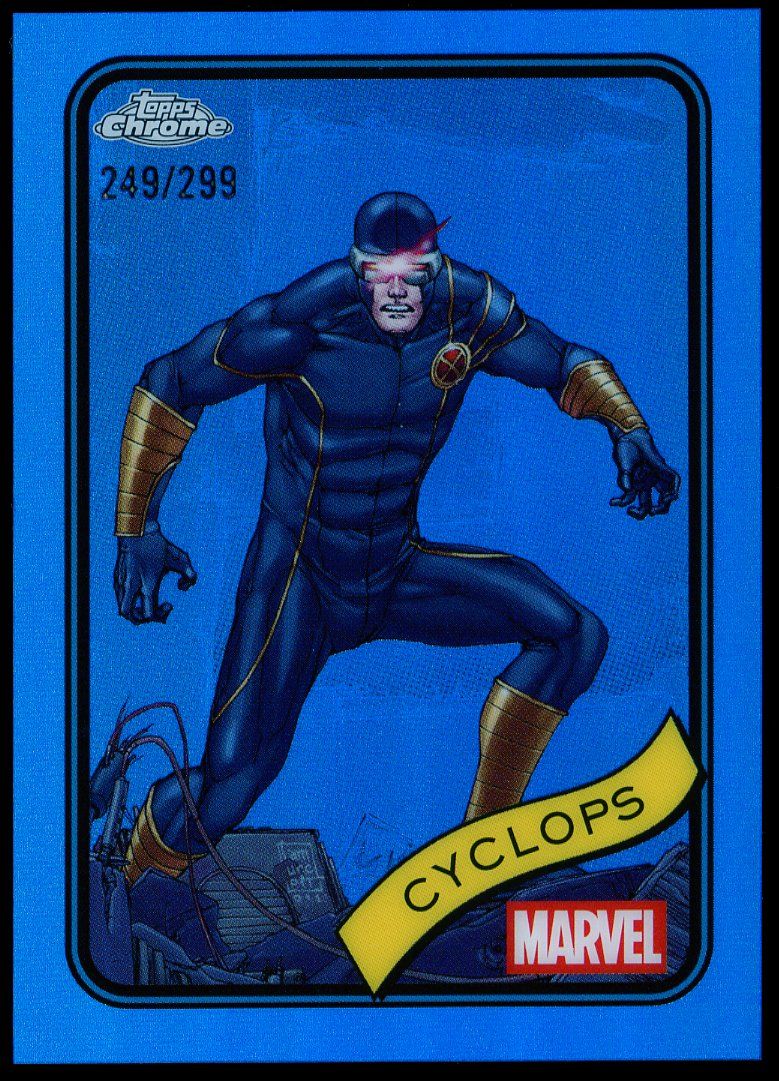 Topps Chrome Marvel 2025 - Cyclops 249/299 Blue #107