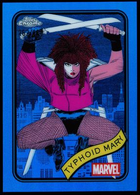 Topps Chrome Marvel 2025 - Typhoid Mary 262/299 Blue #123