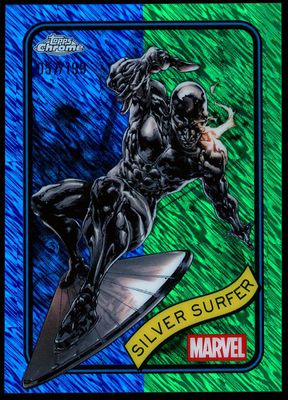 Topps Chrome Marvel 2025 - Silver Surfer 57/199 Blue Green Shimmer #134