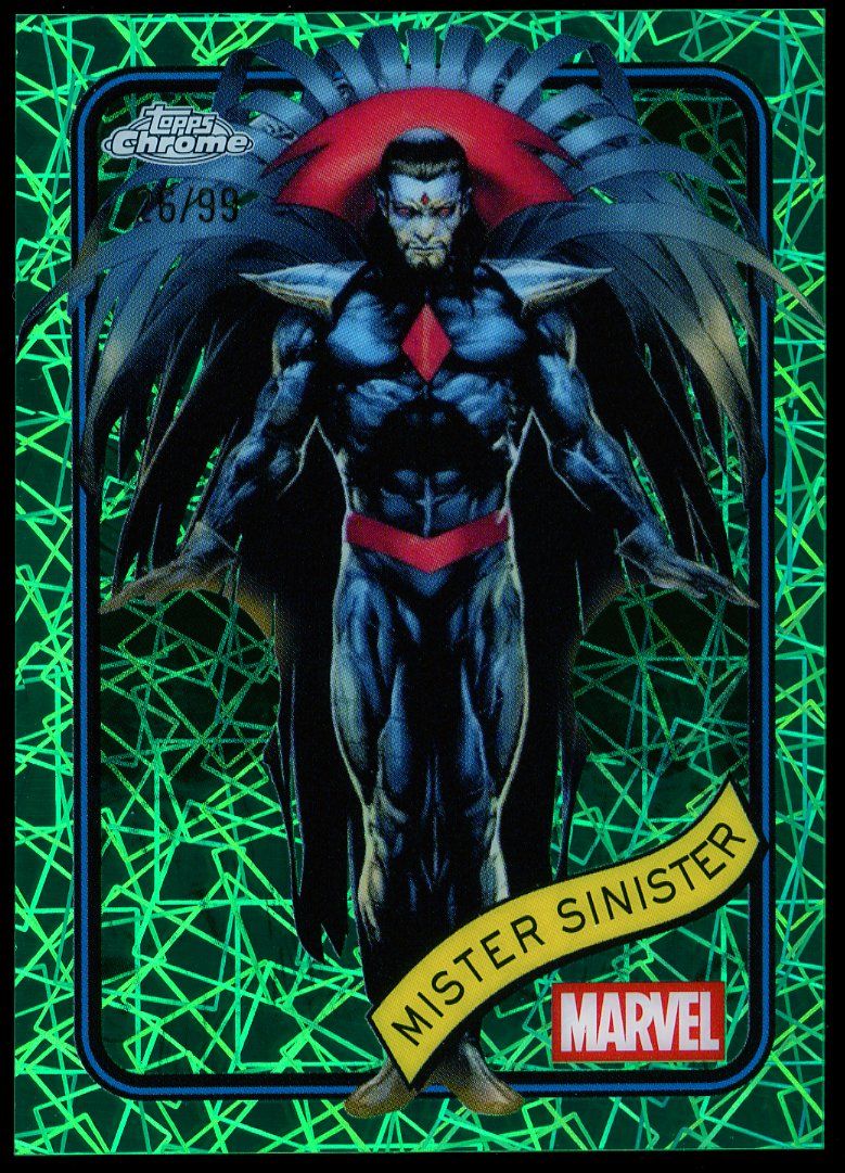 Topps Chrome Marvel 2025 - Mister Sinister 26/99 Green Lazer #155