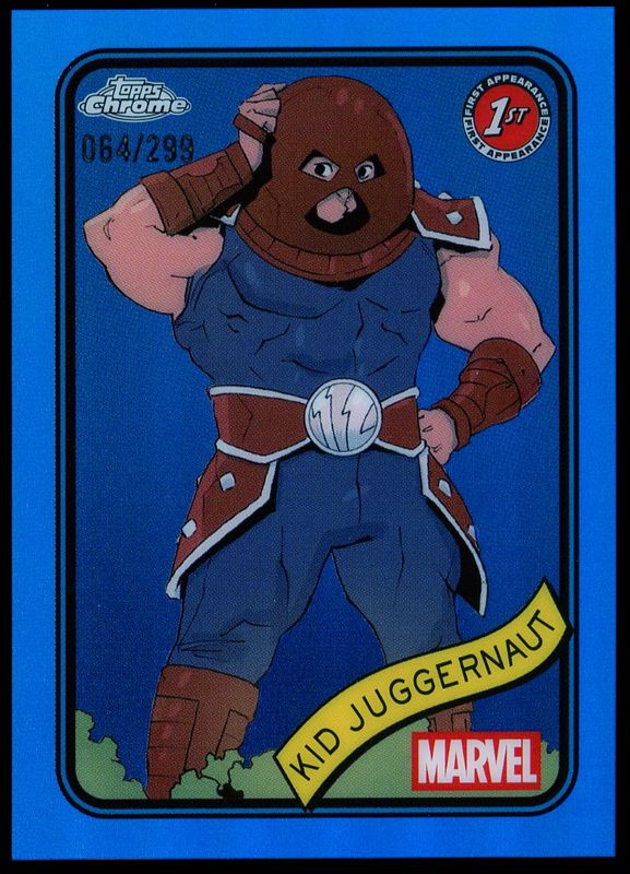 Topps Chrome Marvel 2025 - Kid Juggernaut 64/299 Blue #60