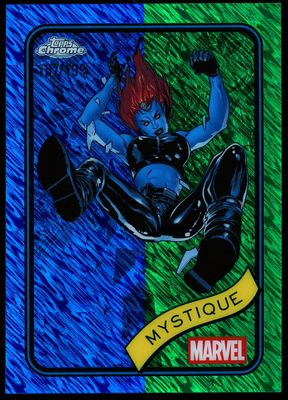Topps Chrome Marvel 2025 - Mystique 157/199 Blue Green Shimmer #7