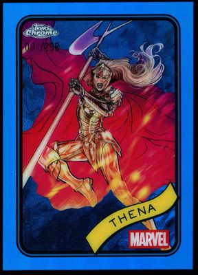 Topps Chrome Marvel 2025 - Thena 1/299 Blue #2