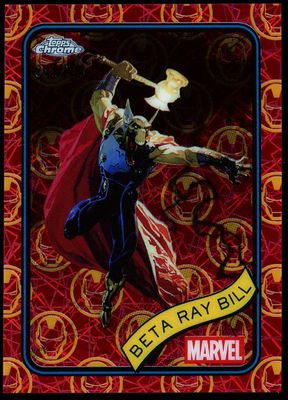 Topps Chrome Marvel 2025 - Beta Ray Bill 3/100 Red Gold Lazer #65