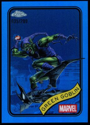 Topps Chrome Marvel 2025 - Green Goblin 35/299 Blue #161