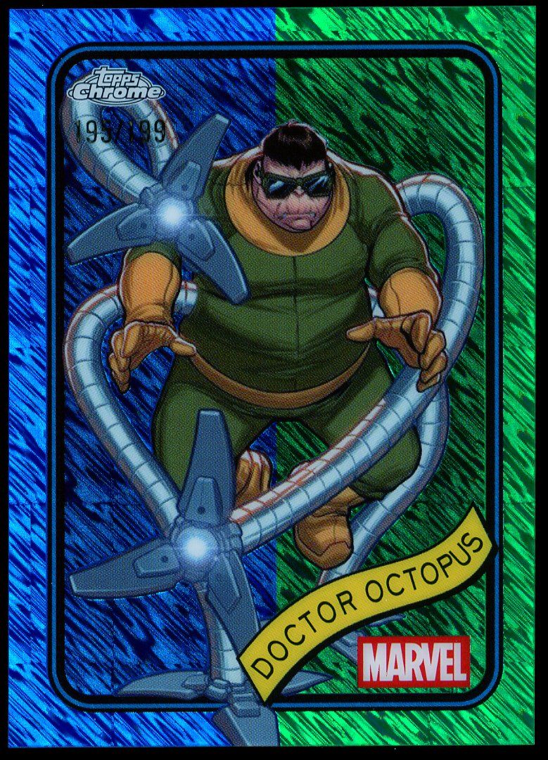 Topps Chrome Marvel 2025 - Doctor Octopus 195/199 Blue Green Shimmer #160