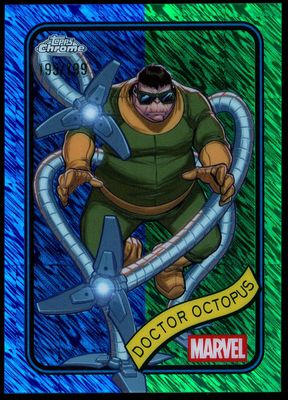 Topps Chrome Marvel 2025 - Doctor Octopus 195/199 Blue Green Shimmer #160