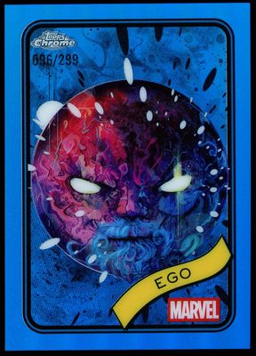Topps Chrome Marvel 2025 - Ego 96/299 Blue #55
