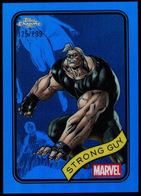 Topps Chrome Marvel 2025 - Strong Guy 125/299 Blue #182