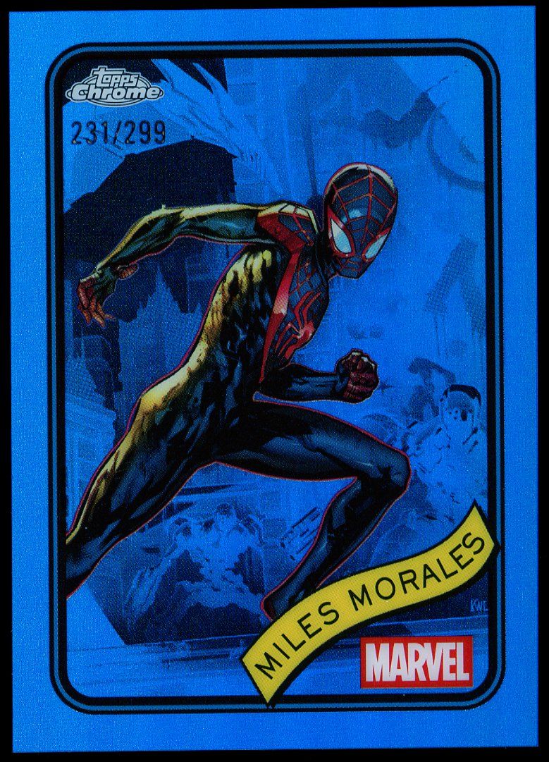 Topps Chrome Marvel 2025 - Miles Morales 231/299 Blue #176