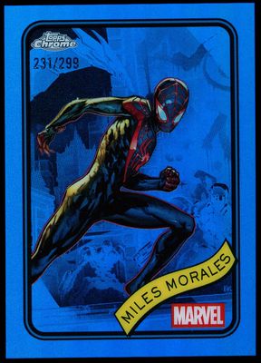 Topps Chrome Marvel 2025 - Miles Morales 231/299 Blue #176