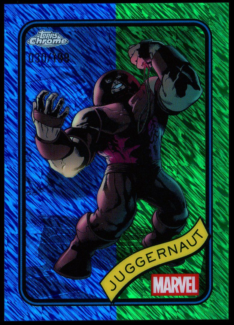 Topps Chrome Marvel 2025 - Juggernaut 30/199 Blue Green Shimmer #146