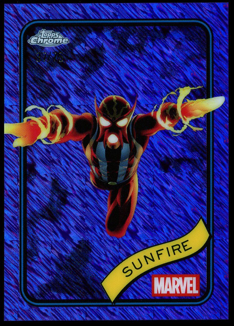 Topps Chrome Marvel 2025 - Sunfire 37/75 Purple Shimmer #22