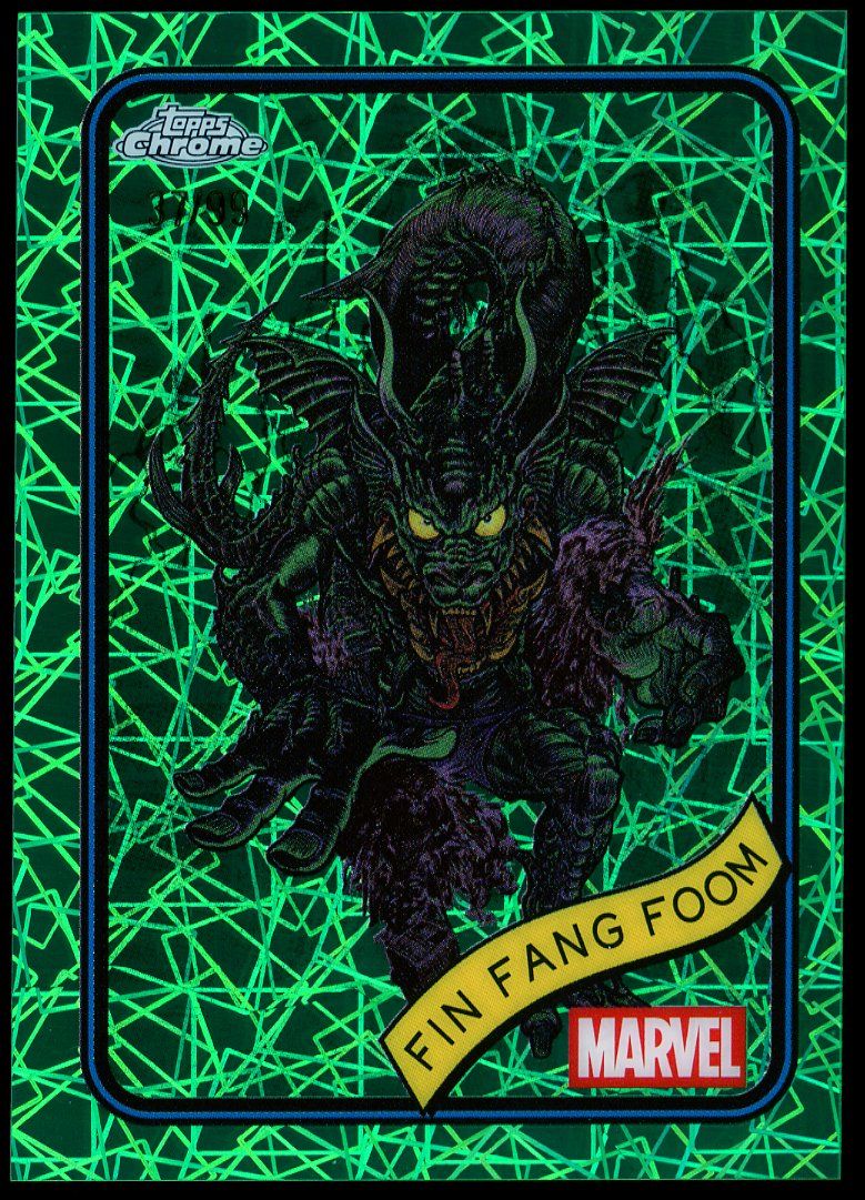 Topps Chrome Marvel 2025 - Fin Fang From 37/99 Green Lazer #53