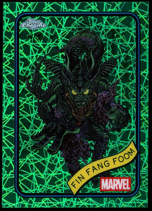 Topps Chrome Marvel 2025 - Fin Fang From 37/99 Green Lazer #53