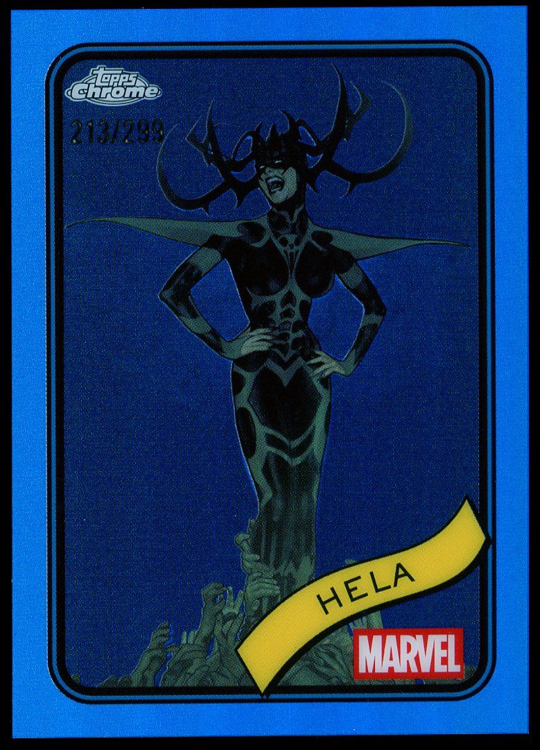 Topps Chrome Marvel 2025 - Hela 213/299 Blue #79