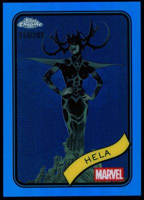 Topps Chrome Marvel 2025 - Hela 213/299 Blue #79
