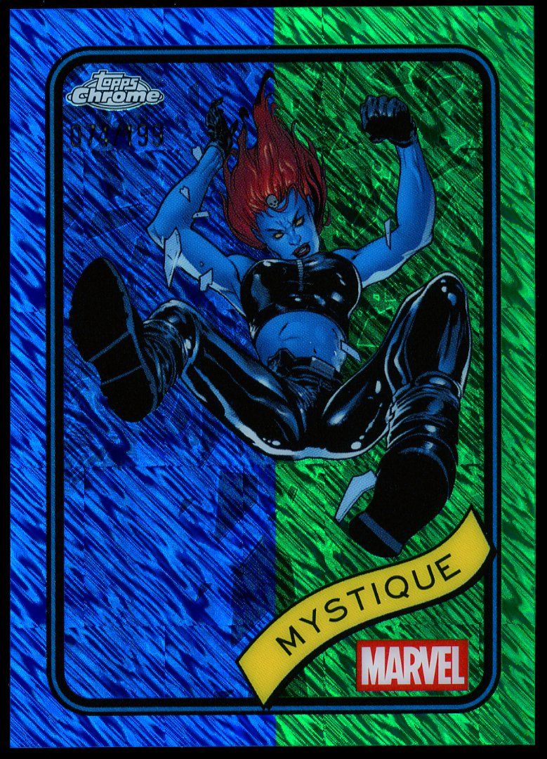 Topps Chrome Marvel 2025 - Mystique 74/199 Blue Green Shimmer #7