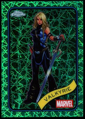 Topps Chrome Marvel 2025 - Valkyrie 77/99 Green Lazer #187