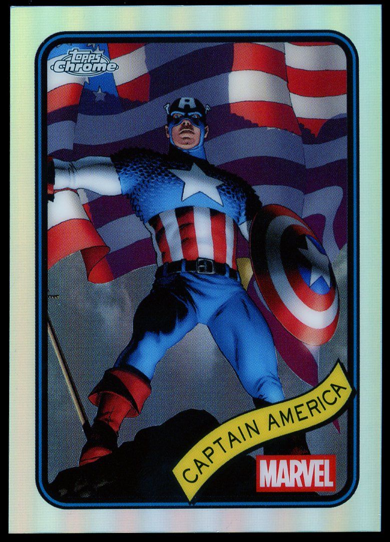 Topps Chrome Marvel 2025 - Captain America Refractor #185