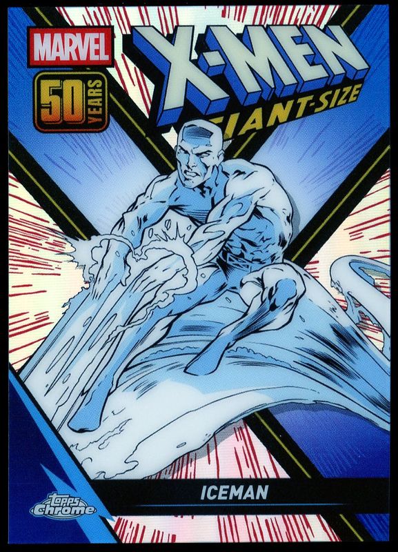 Topps Chrome Marvel 2025 X-Men Giant Size 50th Anniversary - Iceman #XM-5