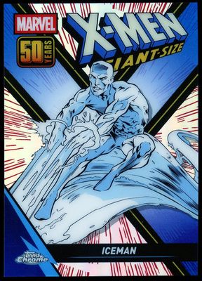 Topps Chrome Marvel 2025 X-Men Giant Size 50th Anniversary - Iceman #XM-5