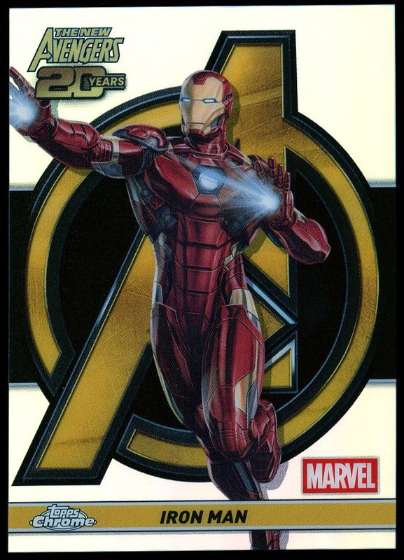 Topps Chrome Marvel 2025 New Avengers 20th Anniversary - Iron man #AV-9