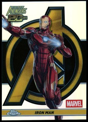Topps Chrome Marvel 2025 New Avengers 20th Anniversary - Iron man #AV-9