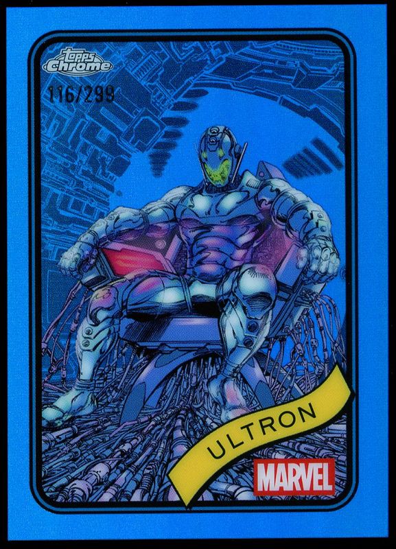 Topps Chrome Marvel 2025 - Ultron 116/299 Blue #138
