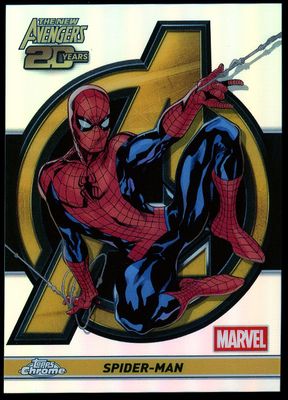 Topps Chrome Marvel 2025 New Avengers 20th Anniversary - Spider-Man #AV-1