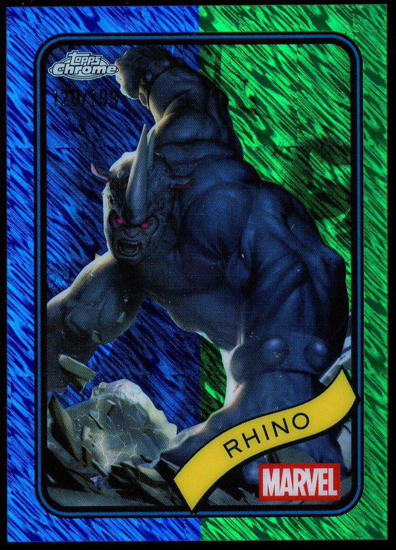 Topps Chrome Marvel 2025 - Rhino 120/199 Blue Green Shimmer #39