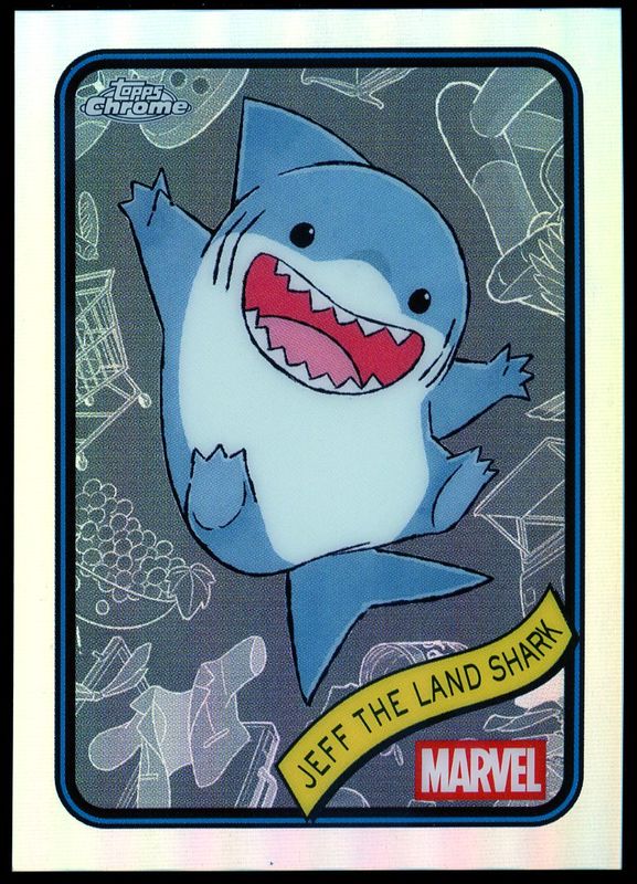 Topps Chrome Marvel 2025 - Jeff The Land Shark Refractor #156