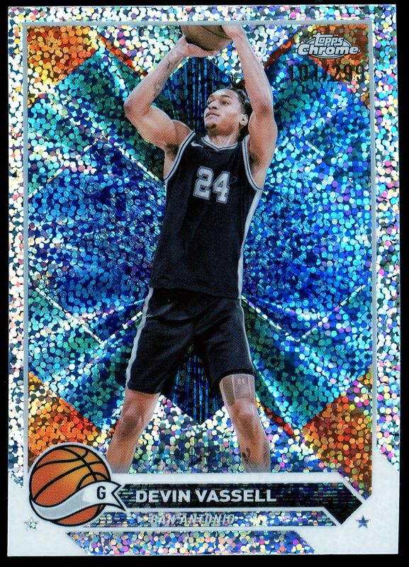 Topps Chrome Basketball 2023 - Devin Vassell Speckle Refractor 101/299 #152