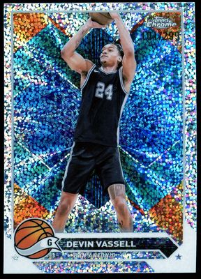 Topps Chrome Basketball 2023 - Devin Vassell Speckle Refractor 101/299 #152