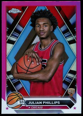 Topps Chrome Basketball 2023 - Julian Phillips RC Magneta Refractor #39