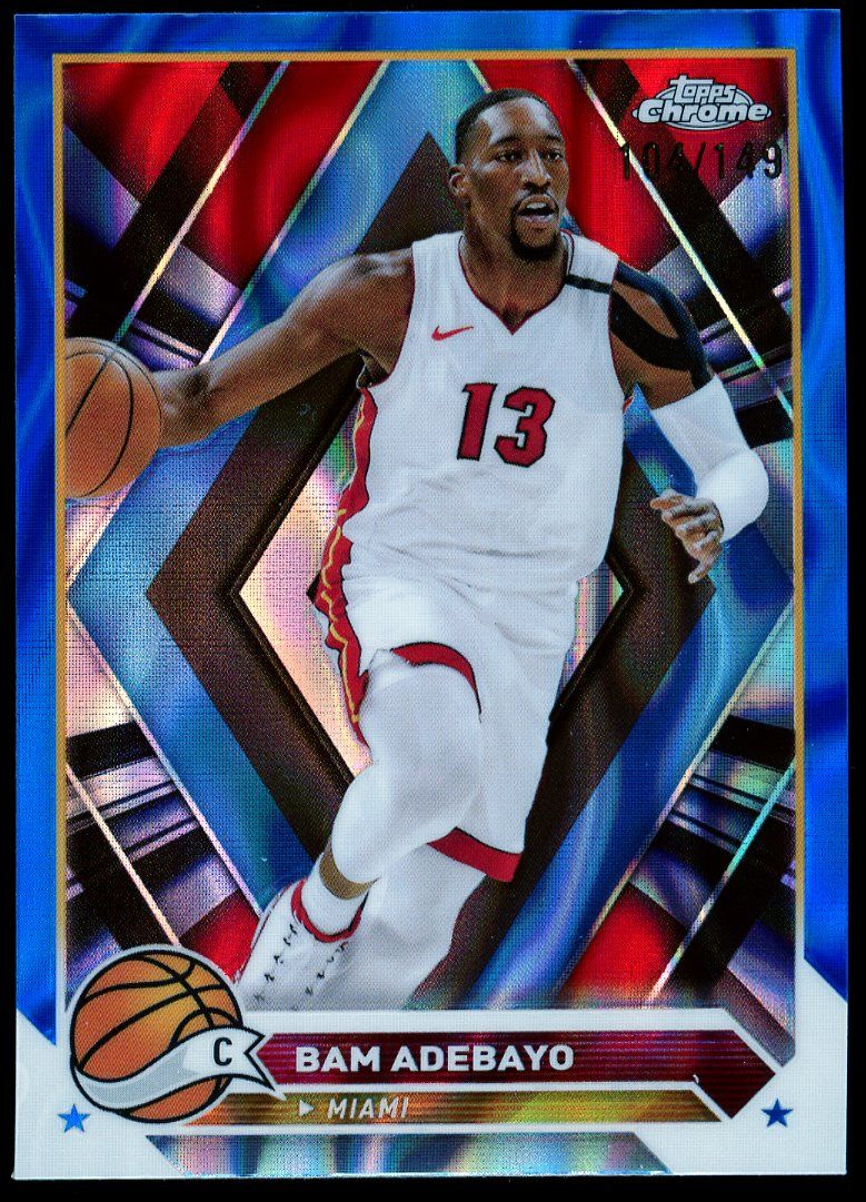 Topps Chrome Basketball 2023 - Bam Adebayo Blue Lava Refractor 104/149 #99