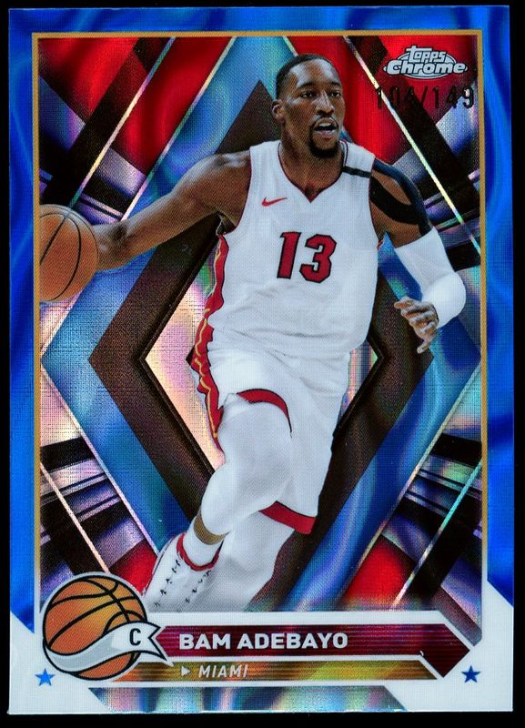 Topps Chrome Basketball 2023 - Bam Adebayo Blue Lava Refractor 104/149 #99