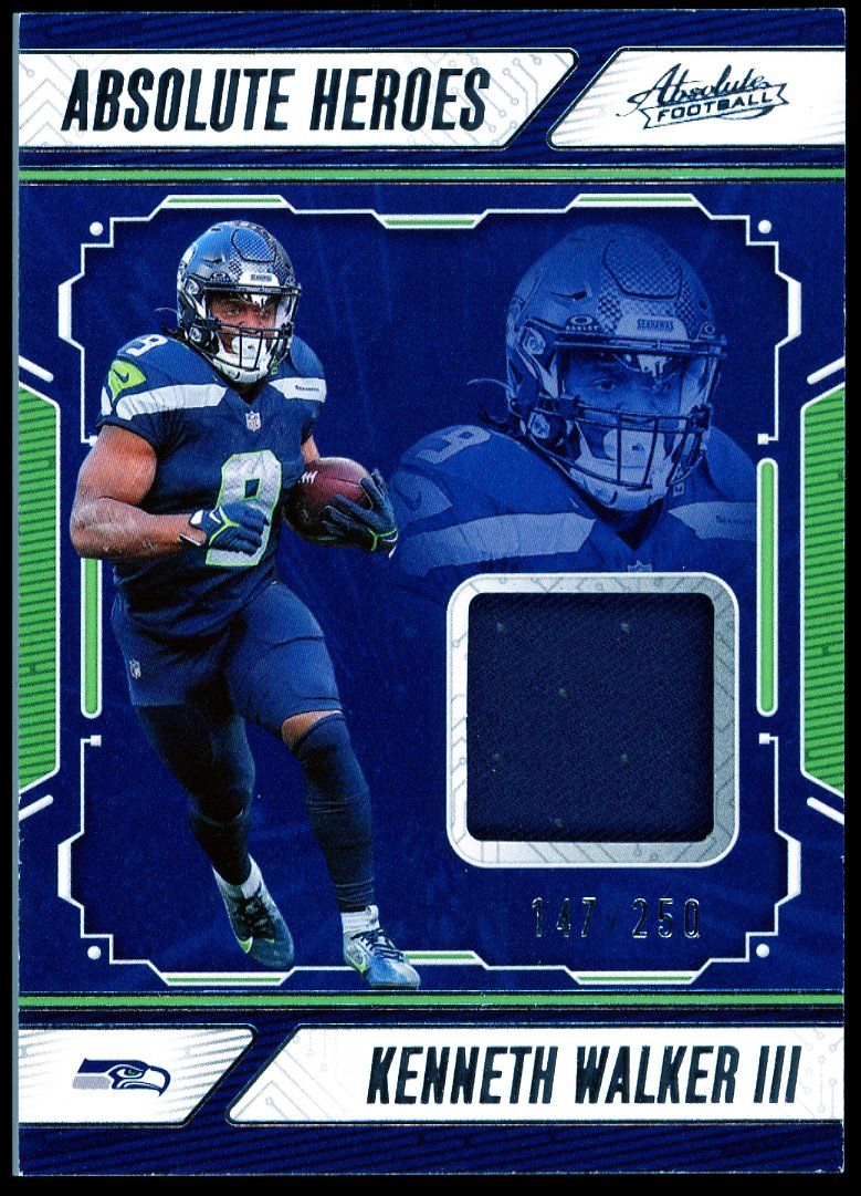 Panini Absolute Football 2024 Heroes Memorabilia - Kenneth Walker III 147/250 Jersey #AHM-KWR