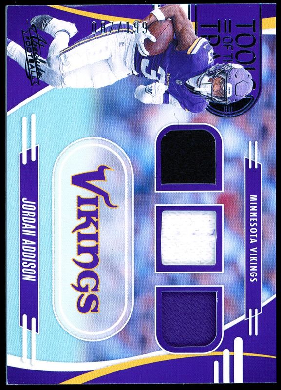 Panini Absolute Football 2025 Tools Of The Trade - Jordan Addison 87/199 Jersey #TTT-JAD
