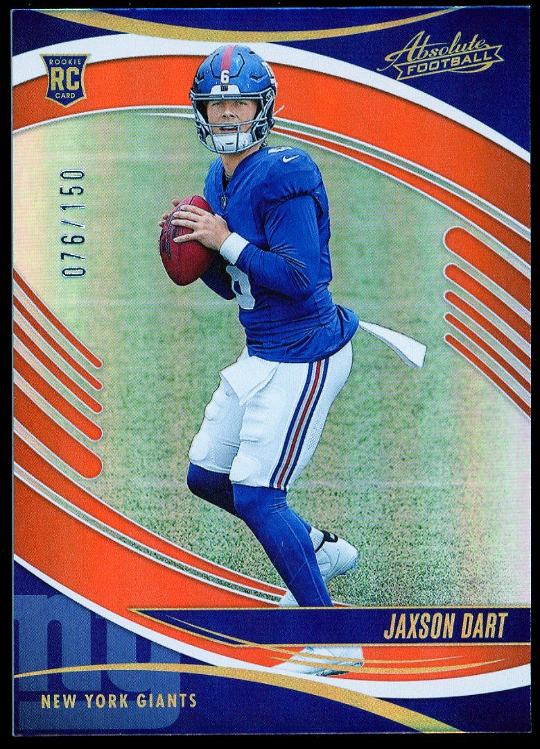 Panini Absolute Football 2025 - Jaxson Dart RC Orange Spectrum 76/150 #137