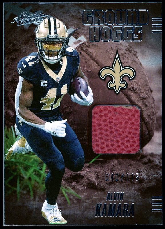 Panini Absolute Football 2025 Ground Hoggs - Alvin Kamara 40/115 #GHM-AKA
